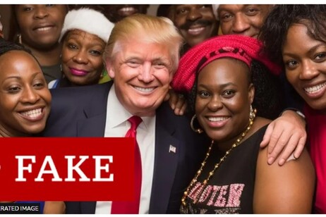 Trump in posa con elettori afro-americani, ma è un deepfake