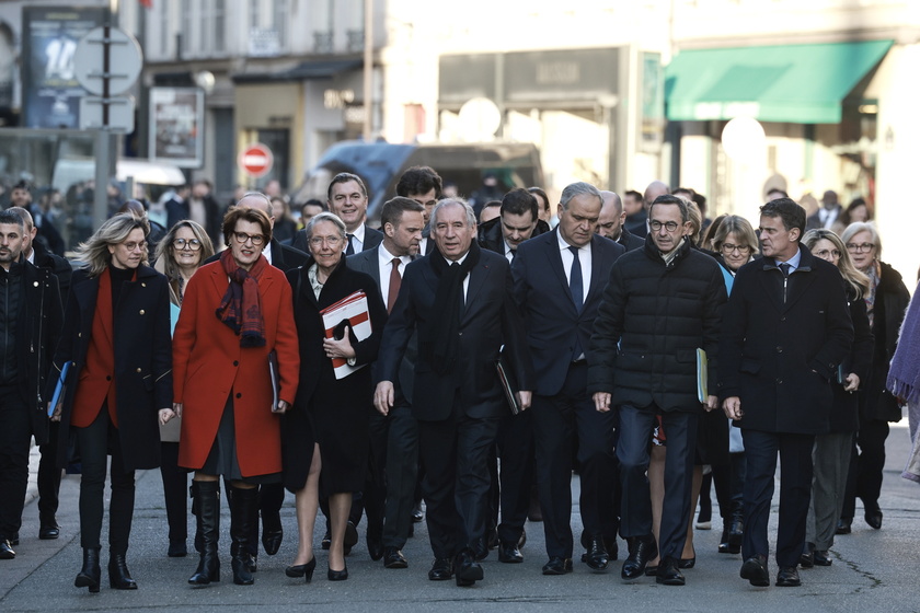 First Council of Ministers meeting of the new French government in Paris