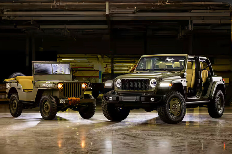 Jeep Wrangler 4xe Willys  '41 celebra l 'antenata in divisa - RIPRODUZIONE RISERVATA