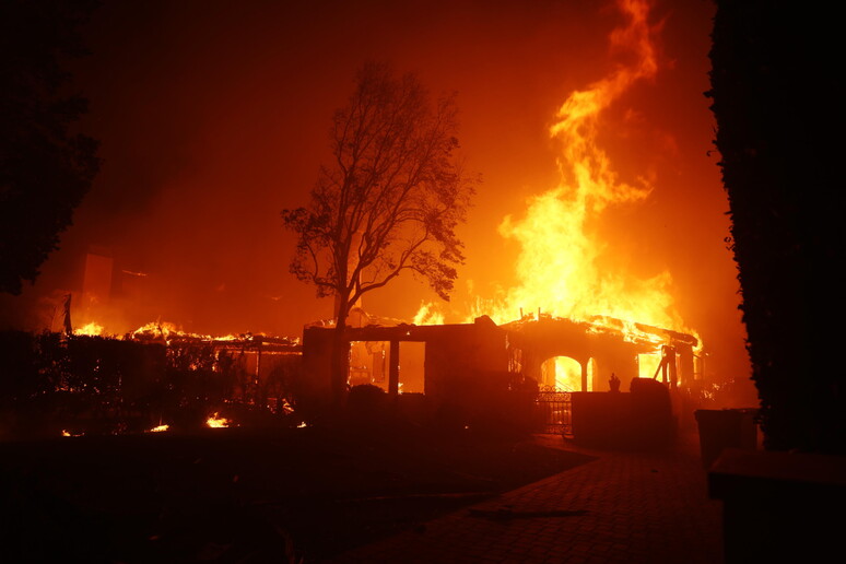 Palisades Wildfire in Los Angeles, California