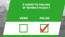 E' corretto parlare di 'bomba d'acqua'?